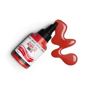 Tusz akrylowy W1115  BRIGHT RED 40 ml